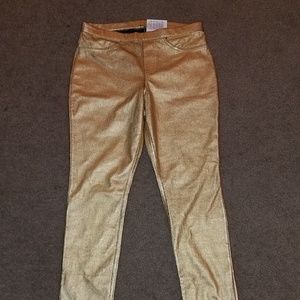 Hue Metallic Gold Leggings